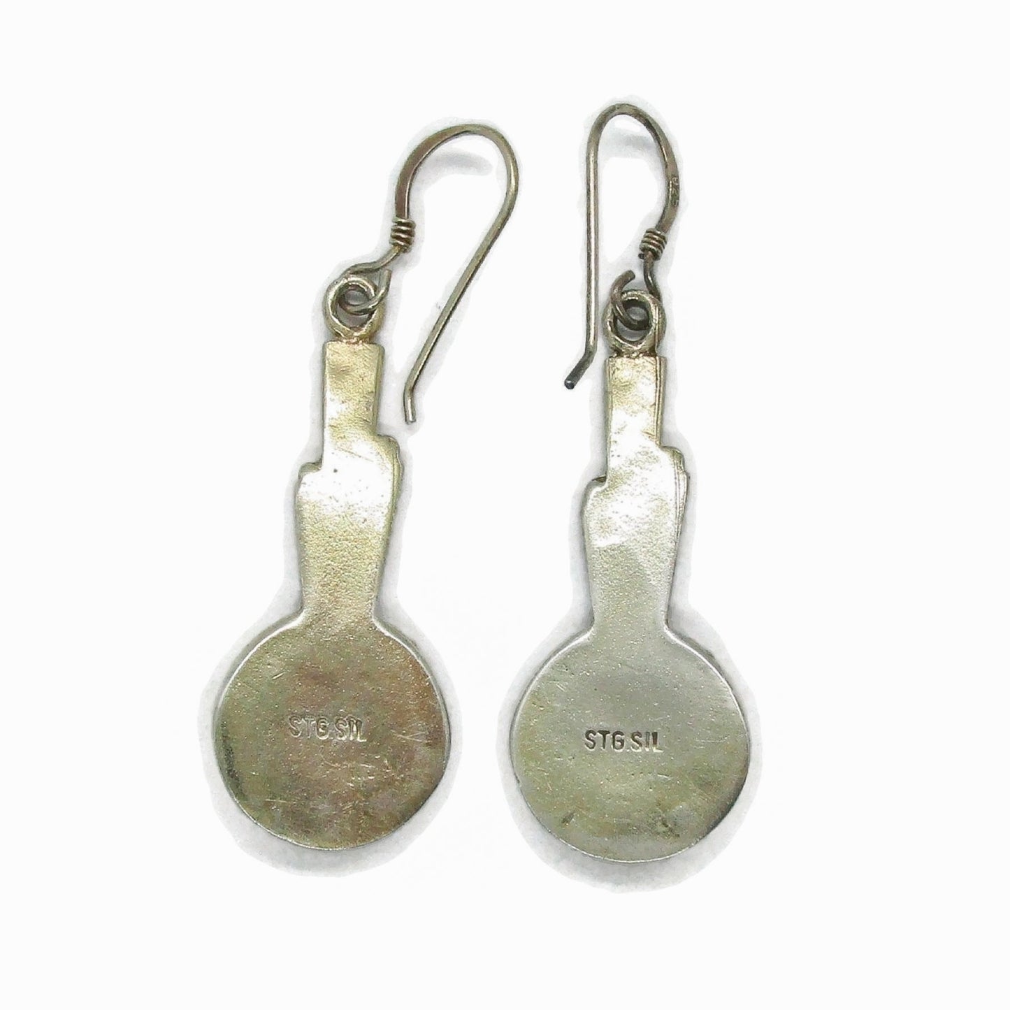 Vintage sterling silver art deco style earrings, Australia