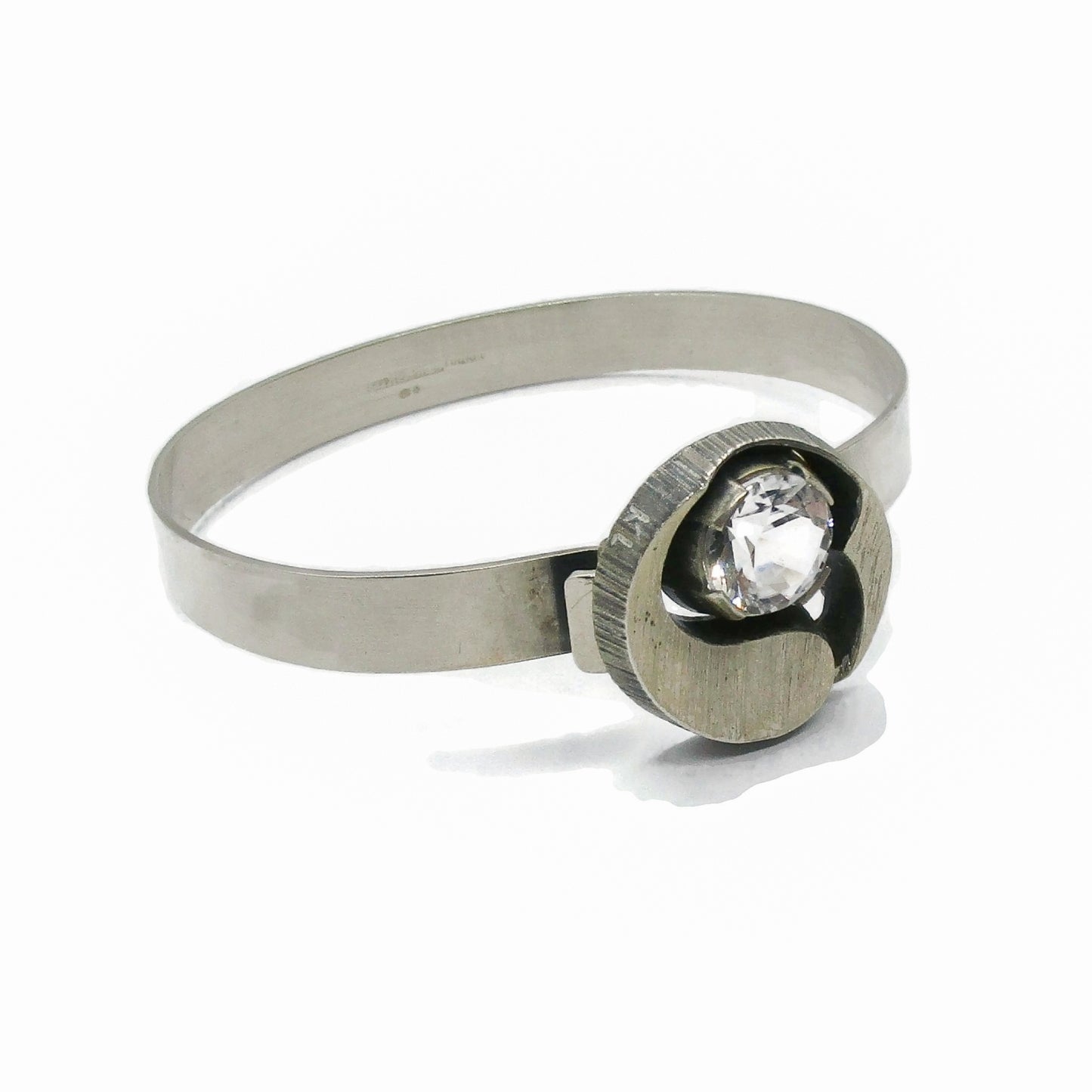 Vintage sterling silver and cystal bracelet by Karl Laine for Sten and Laine