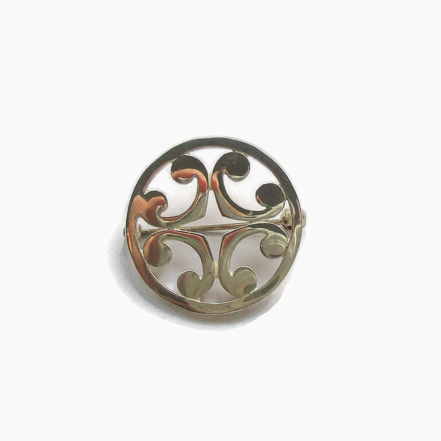 Front view of Malcolm Gray sterling silver St Magnus brooch