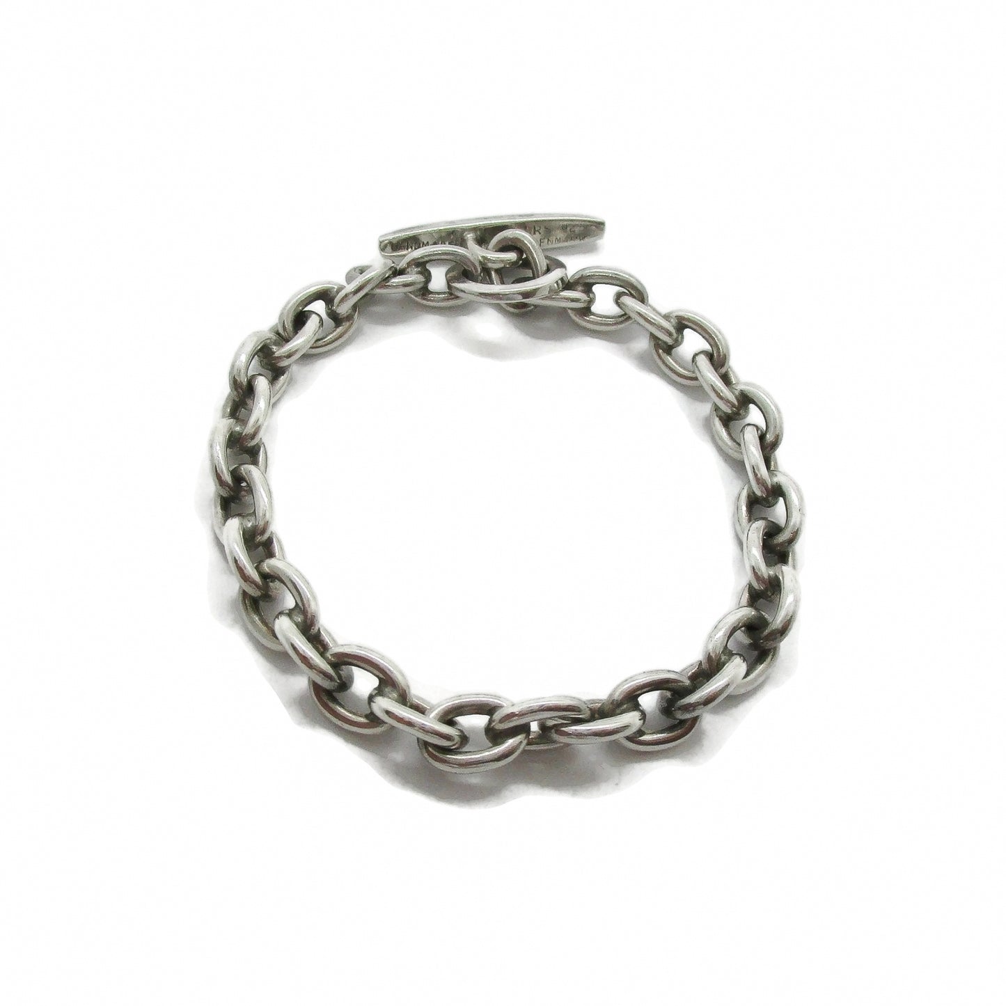 Randers Solvvefabrik vintage sterling silver heavy chain bracelet